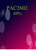 PAC2602 Assignment 2 2024