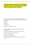 ATI PREDICTOR VIRTUAL GREEN LIGHT EXAM NEWEST 2024/2025 WITH ACTUAL QUESTIONS AND CORRECT VERIFIED ANSWERS|ALREADY GRADED A+