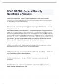  SPēD SAPPC: General Security Questions & Answers