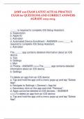 JAMF 100 EXAM LATEST ACTUAL PRACTICE EXAM 60 QUESTIONS AND CORRECT ANSWERS AGRADE 2023-2024.