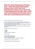 NYS Tow Truck Endorsement Practice  Test 1, NYS Tow Truck Endorsement  Practice Test 2, NYS Tow Truck  Endorsement Practice Test 3, NYS Tow  Truck Endorsement Practice Test 4, NYS  Tow Truck Endorsement Practice Test 5,  NYS Tow Truck Endorsement Practice