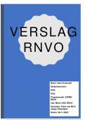 Verslag Minor GGZ Professional, periode 1 leerjaar 3. Vak RNVO (Outreachend werken& socratisch dialoog).. 