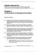 Solution Manual for Introduction to Managerial Accounting 7CE Peter C. Brewer, Ray H. Garrison, Eric Noreen, Suresh Kalagnanam, Ganesh Vaidyanathan