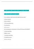  XCEL CHAPTER 5 EXAM WITH COMPLETE SOLUTIONS 100% SOLVED ALREADY PASSED