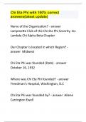 Chi Eta Phi with 100% correct answers(latest update)