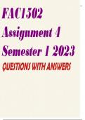 FAC1502 Assignment 4 Semester 1 2023