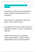 PCI Fundamentals questions and answers.