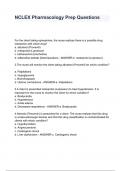 NCLEX Pharmacology Prep Questions.