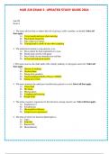 NUR 220 EXAM 3- UPDATED STUDY GUIDE 2024 