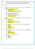 NUR 220 EXAM 3- UPDATED STUDY GUIDE 2024