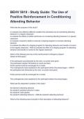 BEHV 5610 - Study Guide_ The Use of Positive Reinforcement in Conditioning