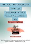 HMPYC80 Research Proposal Guide 2024 Assignment 6