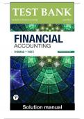 TEST BANK for Financial Accounting, 13th Edition by C William Thomas and Wendy M. Tietz Verified Chapters 1 - 12, Complete Newest Version