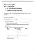 Volledige samenvatting management accounting 5 (19/20)