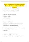 Intro to Ammunition Exam Study Guide with Practice Questions and Correct Detailed Answers