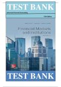 TEST BANK For Financial Markets And Institutions 8th Edition By Anthony Saunders ISBN: 9781260772401  | Verified Chapter's 1 - 25 | Complete Newest Version