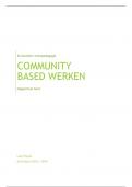 Samenvatting community based werken in internationaal perspectief