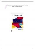 Test bank for Understanding Nursing Research by Susan K. Grove PhD RN ANP-BC GNP-BC, Jennifer R. Gray PhD RN FAAN, et al. 