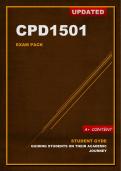 CPD1501 Updated Exam Pack (2024) Oct/Nov [A+ Guaranteed]