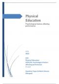 OCR 2023 GCE Physical Education H555/02: Psychological factors affecting performance A Level Question Paper & Mark Scheme (Merged)