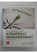 ESSENTIALS OF STRATEGIC MANAGEMENT THE QUEST FOR COMPETITIVE ADVANTAGE 8E BY JOHN GAMBLE, ARTHUR THOMPSON AND MARGARET PETERAF INSTRUCTOR SOLUTION MANUAL