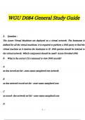 WGU D084 Cloud Platform Solutions Exam  STUDY BUNDLE PACK SOLUTION Questions and Answers (2024 / 2025) (Verified Answers)