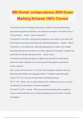 MN Dental Jurisprudence 2024 Exam Marking Scheme 100% Correct