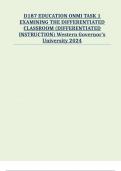 COMBINED PASSED TASKS 1,2,3,4 D187 Differentiated Instruction 2024 Western Governors University