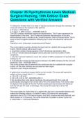 Chapter 35 Dysrhythmias Lewis Medical-Surgical Nursing, 10th Edition Exam Questions with Verified Answers