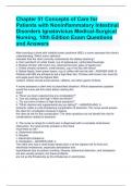 Chapter 51 Concepts of Care for Patients with Noninflammatory Intestinal Disorders Ignatavicius Medical-Surgical Nursing, 10th Edition Exam Questions and Answers