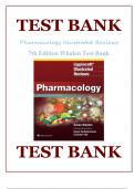 Test Bank For Lippincott Illustrated Reviews: Pharmacology 7th Edition by Karen Whalen 9781496384133 Chapter 1-47 Complete Guide .