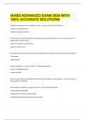  IAHSS ADVANCED EXAM 2024 WITH 100% ACCURATE SOLUTIONS