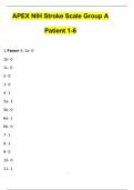 APEX NIH Stroke Scale Group A Patient 1-6 (Complete)20242025