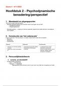 Samenvatting -  psychologie