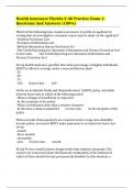 Health Insurance Florida 2-40 Practice Exam 1: Questions And Answers (100%)