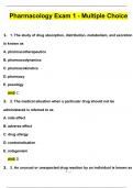 Galen NUR 210 Pharmacology Exam 1-10 Questions with 100% Correct Answers | Updated & Verified