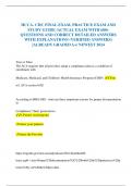 HCCA- CHC FINAL EXAM, PRACTICE EXAM AND STUDY GUIDE /ACTUAL EXAM WITH 600+ QUESTIONS AND CORRECT DETAILED ANSWERS WITH EXPLANATIONS (VERIFIED ANSWERS) |ALREADY GRADED A+/ NEWEST 2024