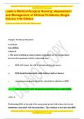 TESTBANK MEDICAL SURGICAL NURSING Questions & Answers satisfaction guaranteed success (  CHAPTERS 30-47) latest update Lewis's Medical-Surgical Nursing: Assessment and Management of Clinical Problems, Single Volume 11th Edition by Mariann M. Harding Ph