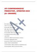 ATI COMPREHENSIVE  PREDICTOR , UPDATED 2024  [A+ GRADED] 