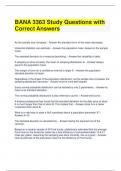 BANA 3363 Study Questions with Correct Answers