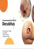 Powerpoint presentatie over decubitus, examen B1-K2-W1