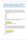 CompTIA A+ Certification Exam Core 2 (220-1102)  LATEST 2024 GRADED A+ Multiple-choice and  performance-based Exam (Complete 90 Questions)
