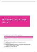 Samenvatting -  Ethiek