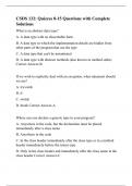 CSDS 132: Quizzes 8-15 Questions with Complete Solutions