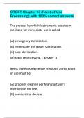 CRCST Chapter 13 (Point-of-Use Processing) with 100% correct answers