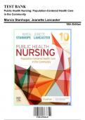 Test Bank: Public Health Nursing: Population-Centered Health Care in the Community, 10th Edition by Marcia Stanhope - Chapters 1-46, 9780323582247 | Rationals Included