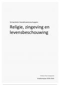 Samenvatting Religie, Zingeving & Levensbeschouwing