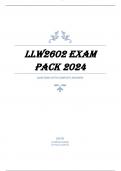 LLW2602 EXAM PACK 2024