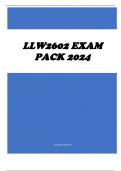 LLW2602 EXAM PACK 2024