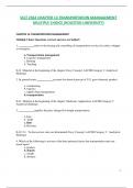 SCLT 2362 CHAPTER 13 TRANSPORTATION MAMAGEMENT  MULTIPLE CHOICE (HOUSTON UNIVERSITY)